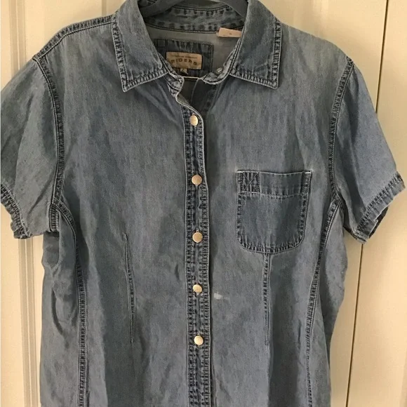 Lee Tops Vintage Lee Rider Short Sleeve Denim Shirt Poshmark